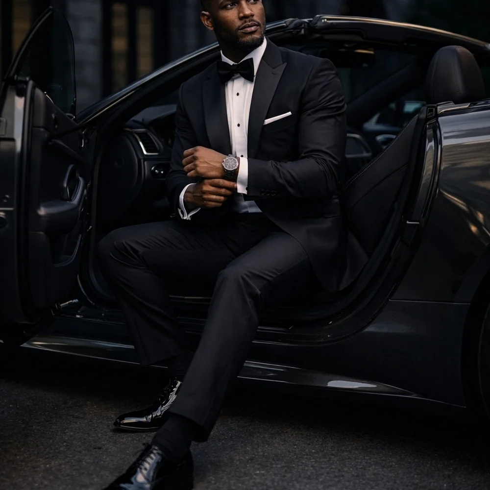 Elegant Black Tie Wall Art In A 8x10  Frame